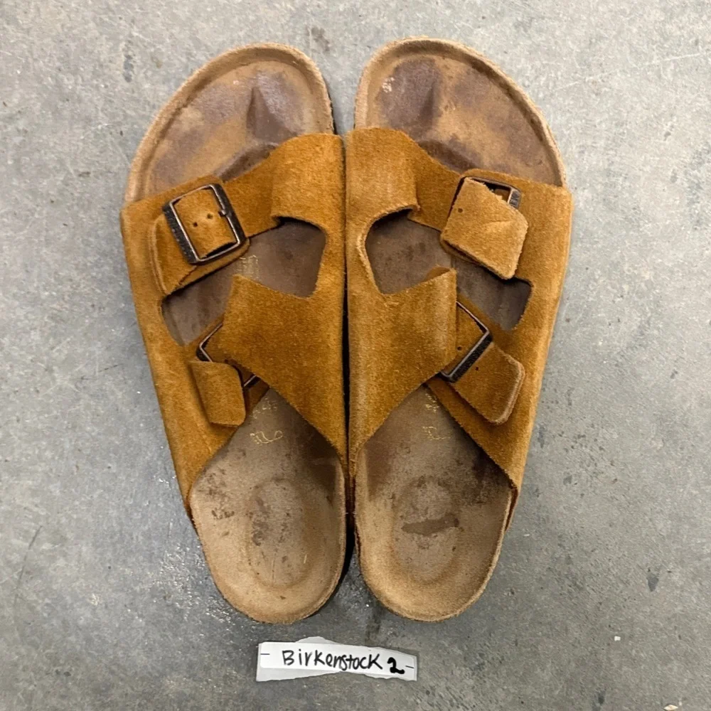 Birkenstock Kids Tan Suede Sandals